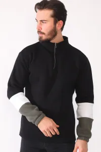 1041 DEWBERRY MENS SWEATSHIRT-BLACK