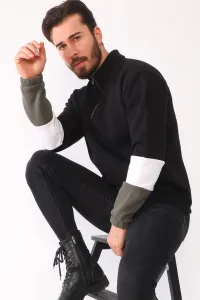 1041 DEWBERRY MENS SWEATSHIRT-BLACK