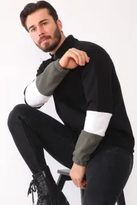 1041 DEWBERRY MENS SWEATSHIRT-BLACK