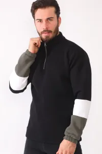 1041 DEWBERRY MENS SWEATSHIRT-BLACK