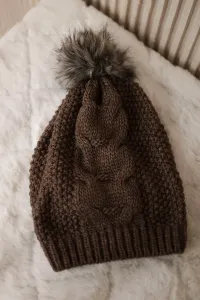 Kesi Čapica s fleece Sandra K210 cappuccino