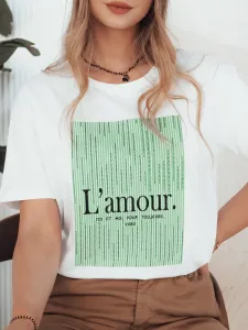 Dámske tričko LAMOUR biele