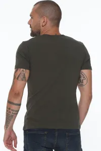 T8569 DEWBERRY BICYCLE COLLAR MEN'S T-SHIRT-KHAKI