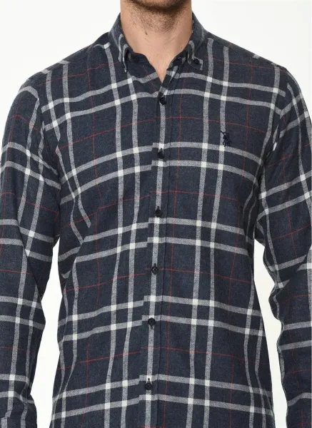 G701 DEWBERRY MEN'S SHIRT-NAVY BLUE