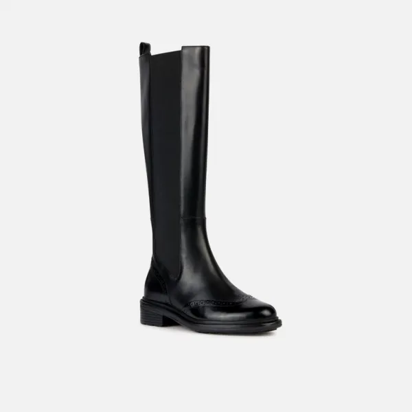 Black Women's Geox Walk Pleasure Boots - Women's