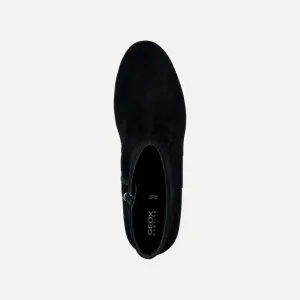 Black women's ankle boots Geox Eleana - Women's