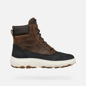 Brown Men's Ankle Boots Geox Nebula + Grip AB - Men