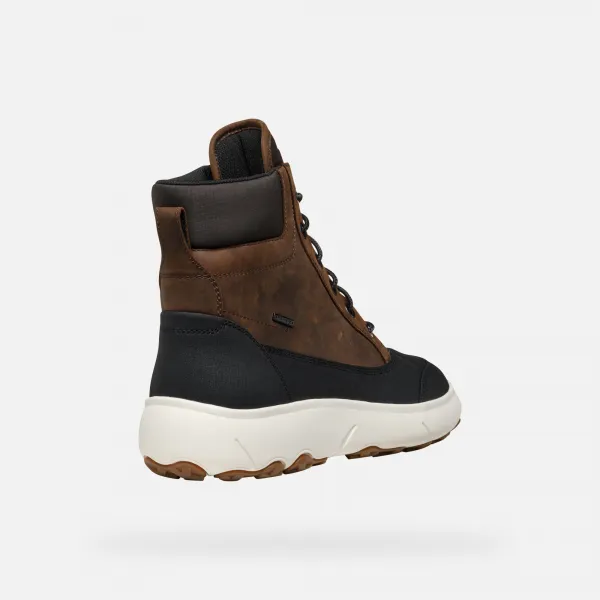 Brown Men's Ankle Boots Geox Nebula + Grip AB - Men