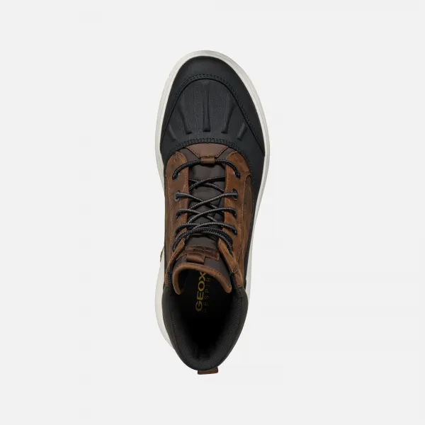 Brown Men's Ankle Boots Geox Nebula + Grip AB - Men