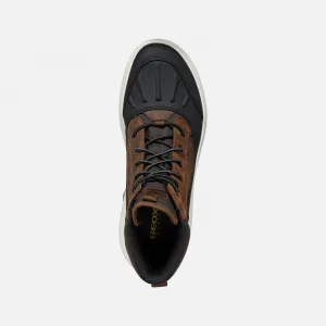 Brown Men's Ankle Boots Geox Nebula + Grip AB - Men