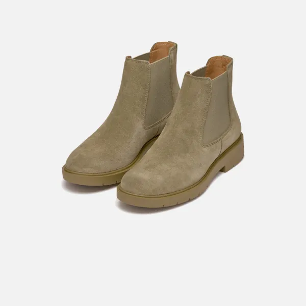 Beige women's ankle boots Geox Spherica EC1 - Women's