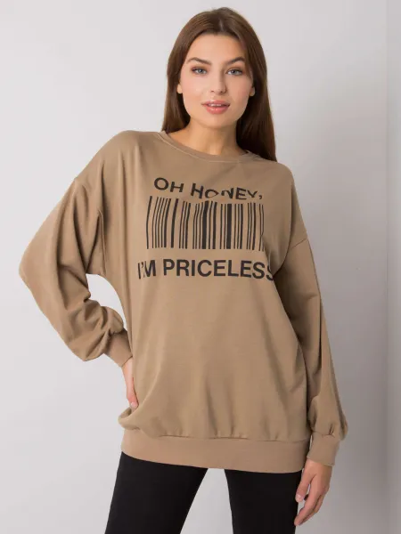Sweatshirt-EM-BL-536/1U.84P-dark beige