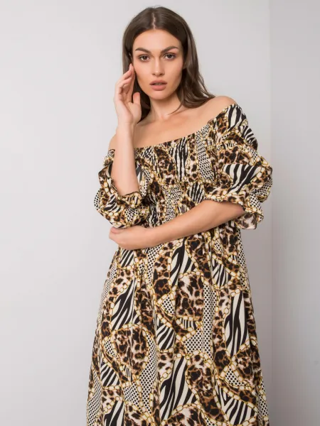 Dress-DHJ-SK-13965.71P-black-beige