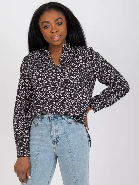 Blouse-DHJ-BZ-6825.56-black-white