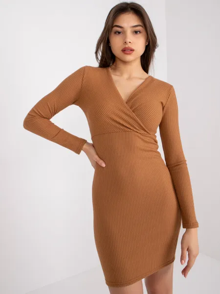 Dress-LK-SK-508706.92-light brown