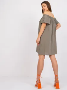 Dress-D73761M30145G-khaki