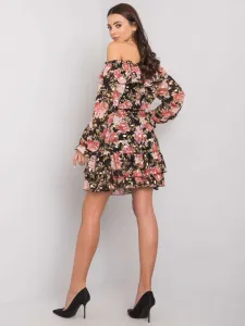 Dress-DHJ-SK-15015-2.73P-Black-Pink