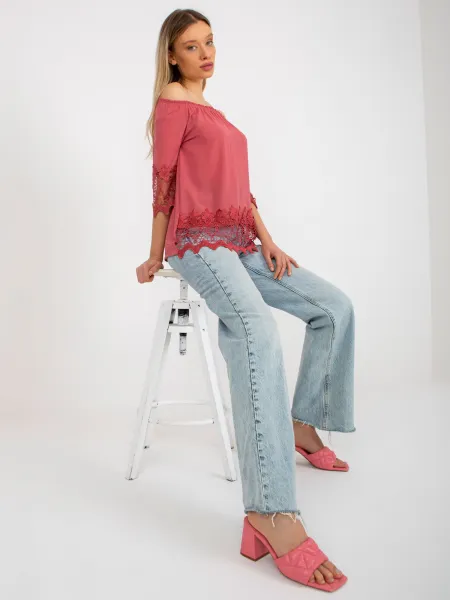 Blouse-LK-BZ-506188.32X-dark pink