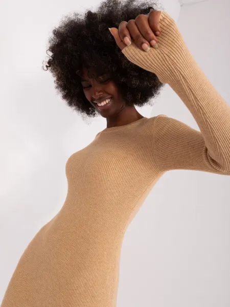 Dress-DHJ-SK-F3622.23X-camel