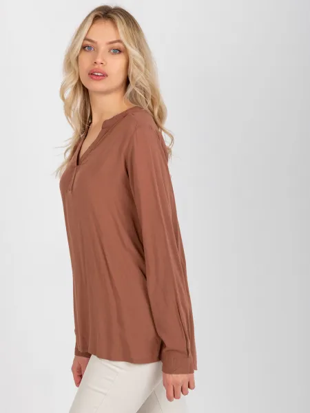 Blouse-D73761M11081A-brown