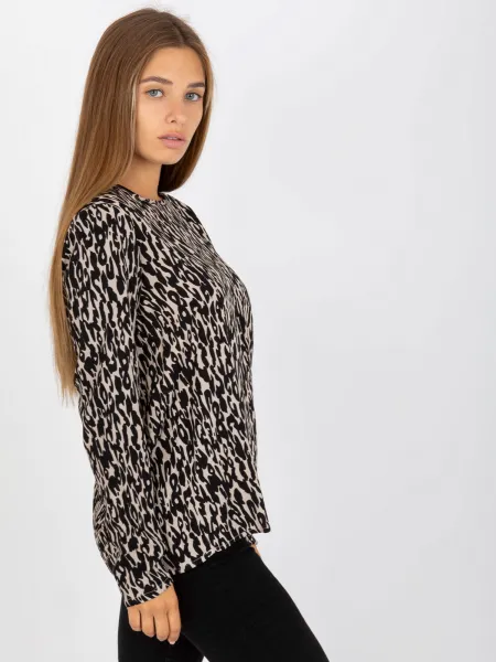 Blouse-D73771M10971AEN-black-beige