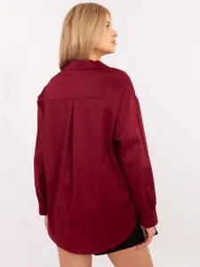 Shirt-DHJ-KS-9230.75P-burgundy