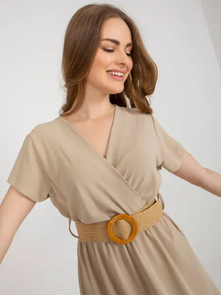 Dress-DHJ-SK-8358.19-beige