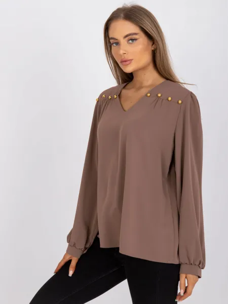 Blouse-LK-BZ-508827.62P-brown