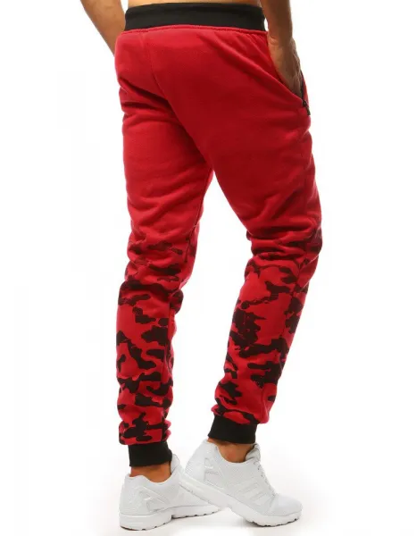 Pánske tepláky DStreet Red camo