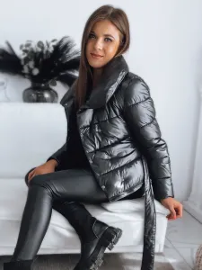 Dlhá dámska bunda bez kapucne LONDON PREMIUM čierna Dstreet
