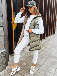 Dámska obojstranná vesta ONADE Farba zelená DSTREET