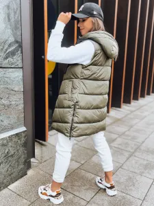 Dámska obojstranná vesta ONADE Farba zelená DSTREET