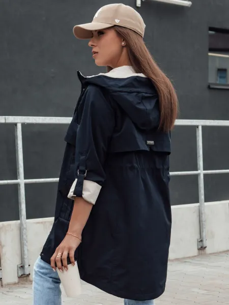 Kurtka parka damska STYLE QUEEN granatowa Dstreet