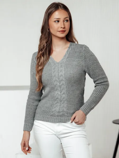 Sveter CASVINA jasnosivý