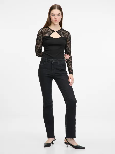 Black Women's Bodysuit with Long Sleeves ORSAY - Women's