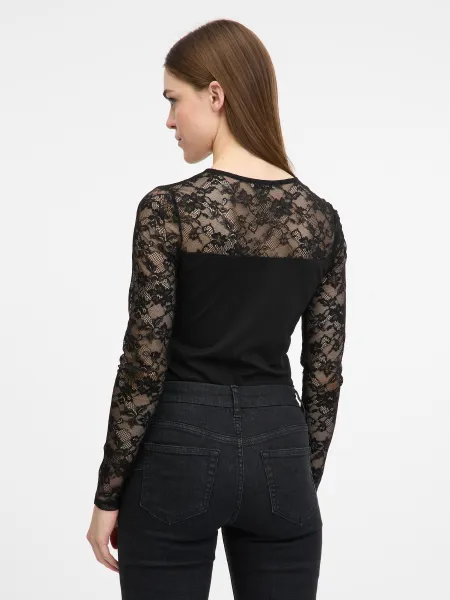 Black Women's Bodysuit with Long Sleeves ORSAY - Women's