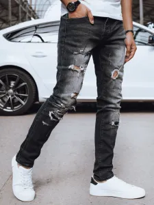 Spodnie męskie jeansowe czarne Dstreet