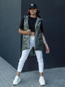 Dámska prešívaná vesta JESS zelená