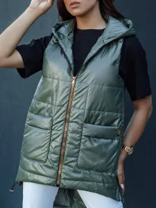 Dámska prešívaná vesta JESS zelená