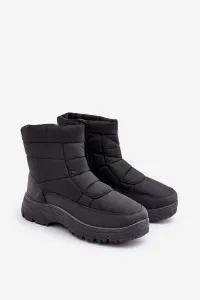 PH2 Pánske Snehule Na Zips Zateplené Kožušinou Čierne Linnora