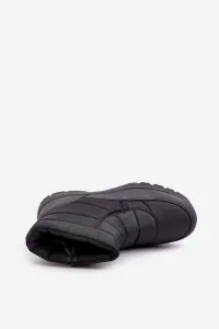PH2 Pánske Snehule Na Zips Zateplené Kožušinou Čierne Linnora