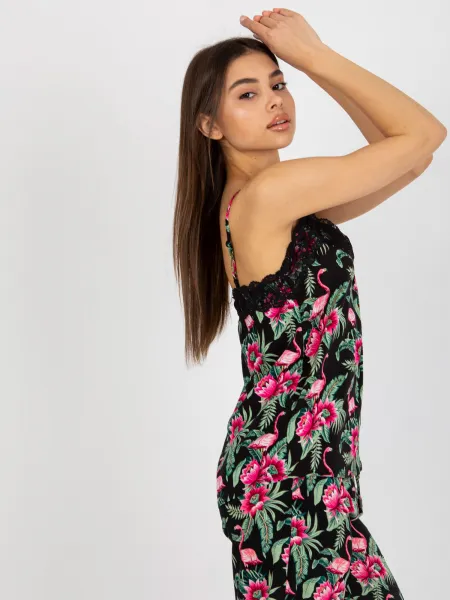 Blouse-D73771M11059A-black-green