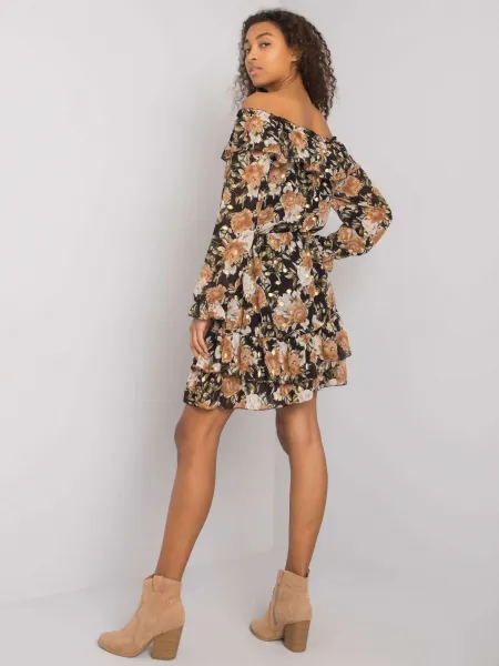 Dress-DHJ-SK-15015-2.73P-black-beige