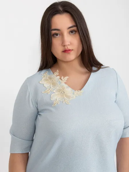 Blouse-LK-BZ-506692.32-light blue