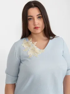 Blouse-LK-BZ-506692.32-light blue
