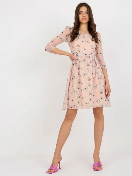 Dress-LK-SK-508006.92P-Light Pink