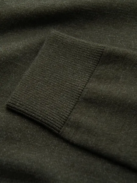 Ombre Men's knitted turtleneck with viscose - dark grey