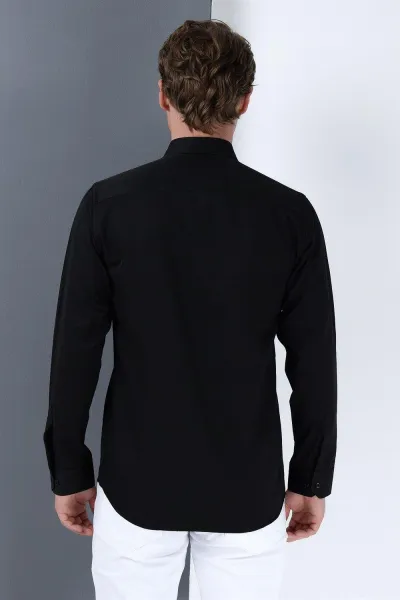 G785 DEWBERRY MEN'S SHIRT-BLACK-1