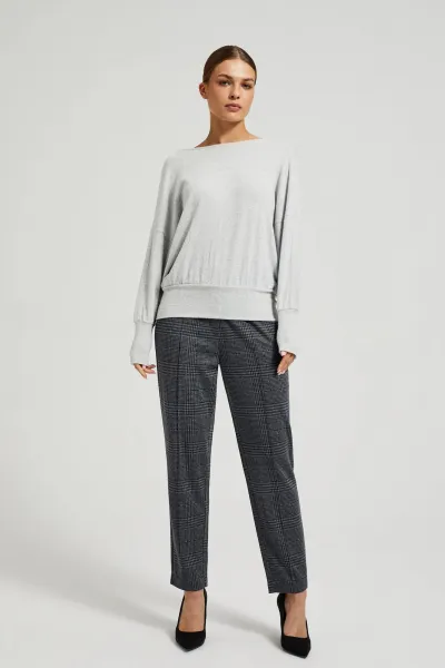 Marisse Women's Sweater Z-Sw-4560 L.Grey Mel