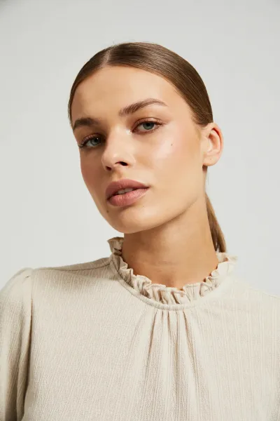 Marisse Women's Blouse Z-Ts-4515 L.Beige
